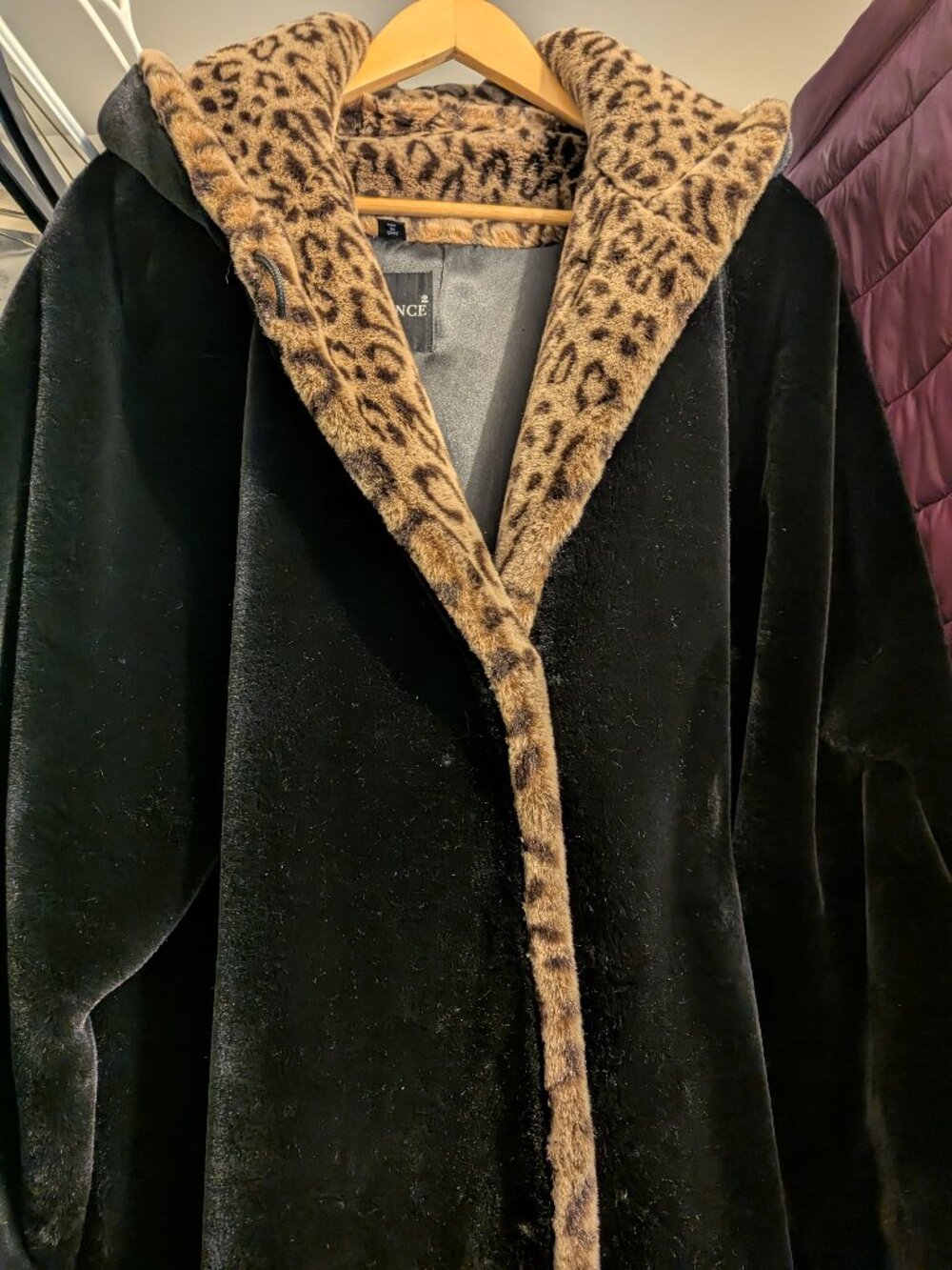 Faux fur winter coat